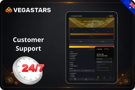 VegaStars AU official site support