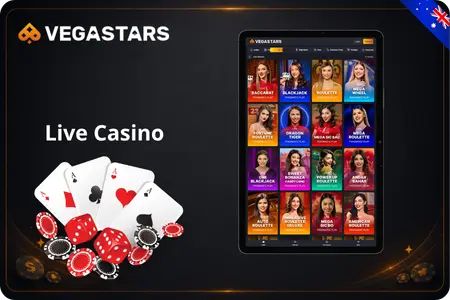 VegaStars Casino live casino streams